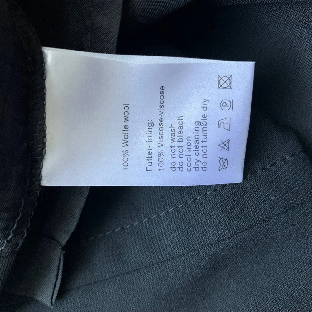 Akris Punto Wool Black Pencil Skirt - Picture 5 of 8